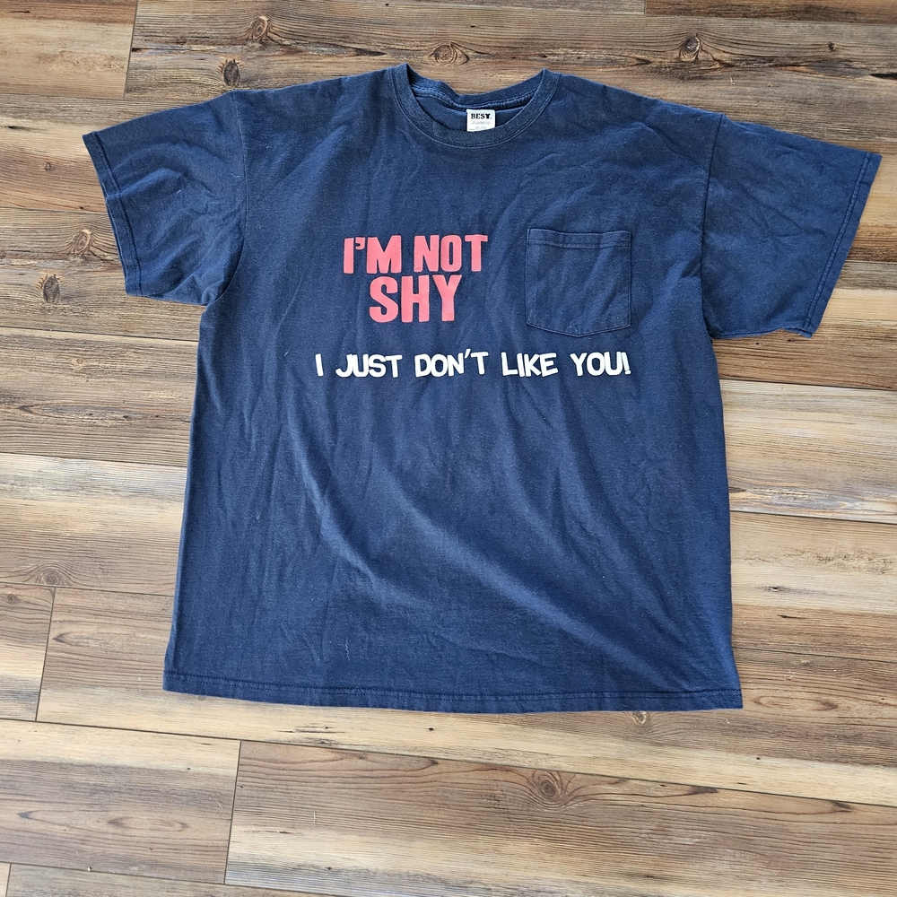 Fruit of the Loom Navy Graphic Tee